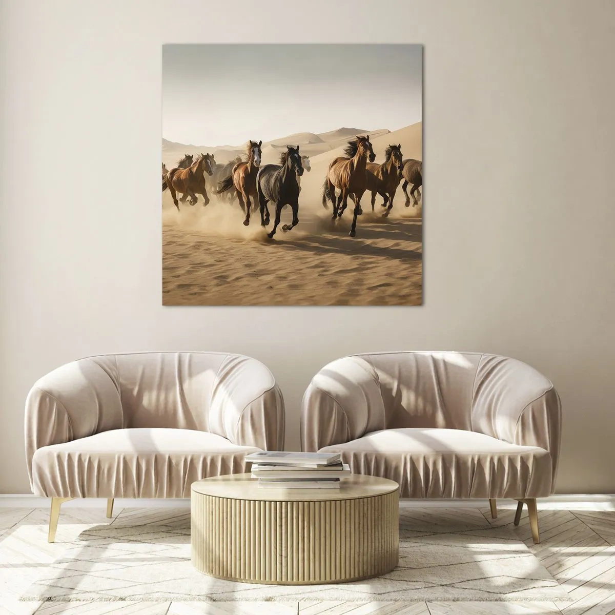 Glasbild - Bild auf glas - Frei wie der Wind - 40x40 cm