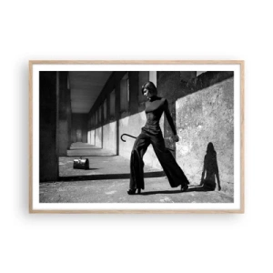 Poster in einem Rahmen aus heller Eiche - Urbane Eleganz - 100x70 cm