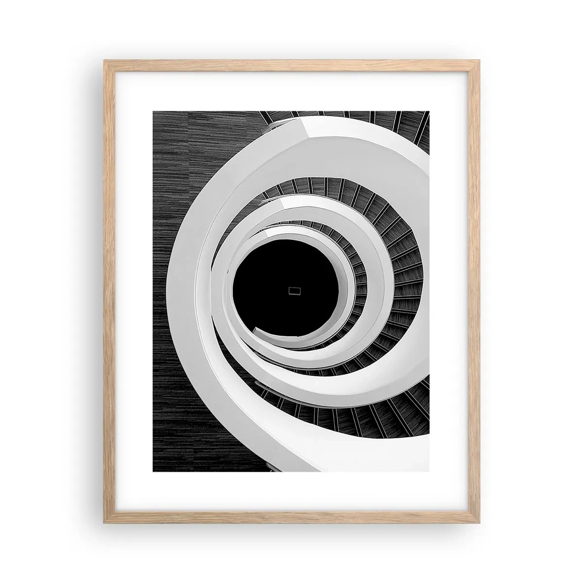 Poster in einem Rahmen aus heller Eiche - Zum Kern der Sache - 40x50 cm