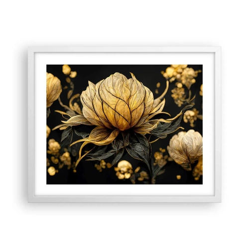 Poster in einem weißen Rahmen - Subtile Zerbrechlichkeit - 50x40 cm