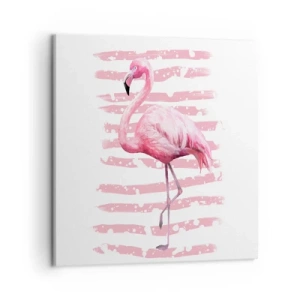 Bild auf Leinwand - Leinwandbild - In Würde, aber in Pink - 50x50 cm