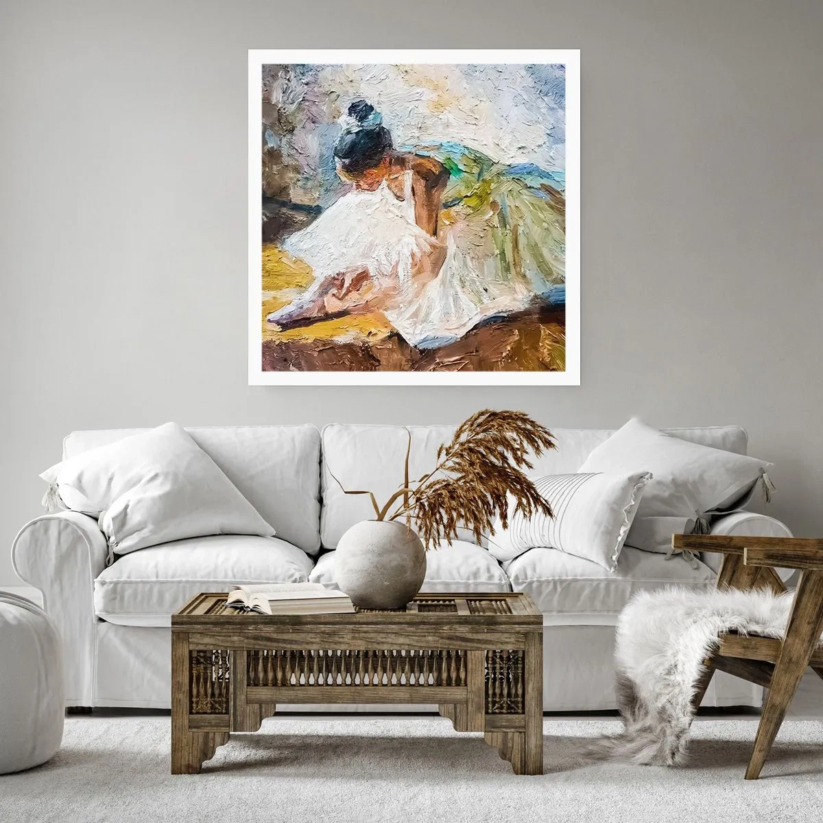 Poster - Aus einem Gemälde von Degas - 50x50 cm