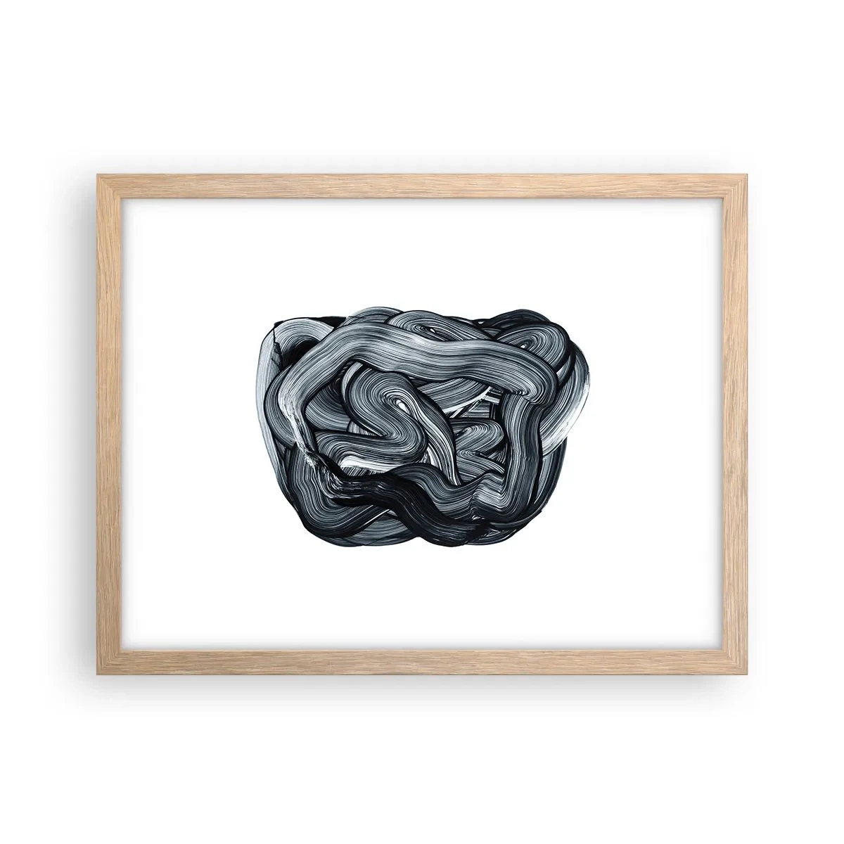 Poster in einem Rahmen aus heller Eiche - Es ist nicht so einfach - 40x30 cm