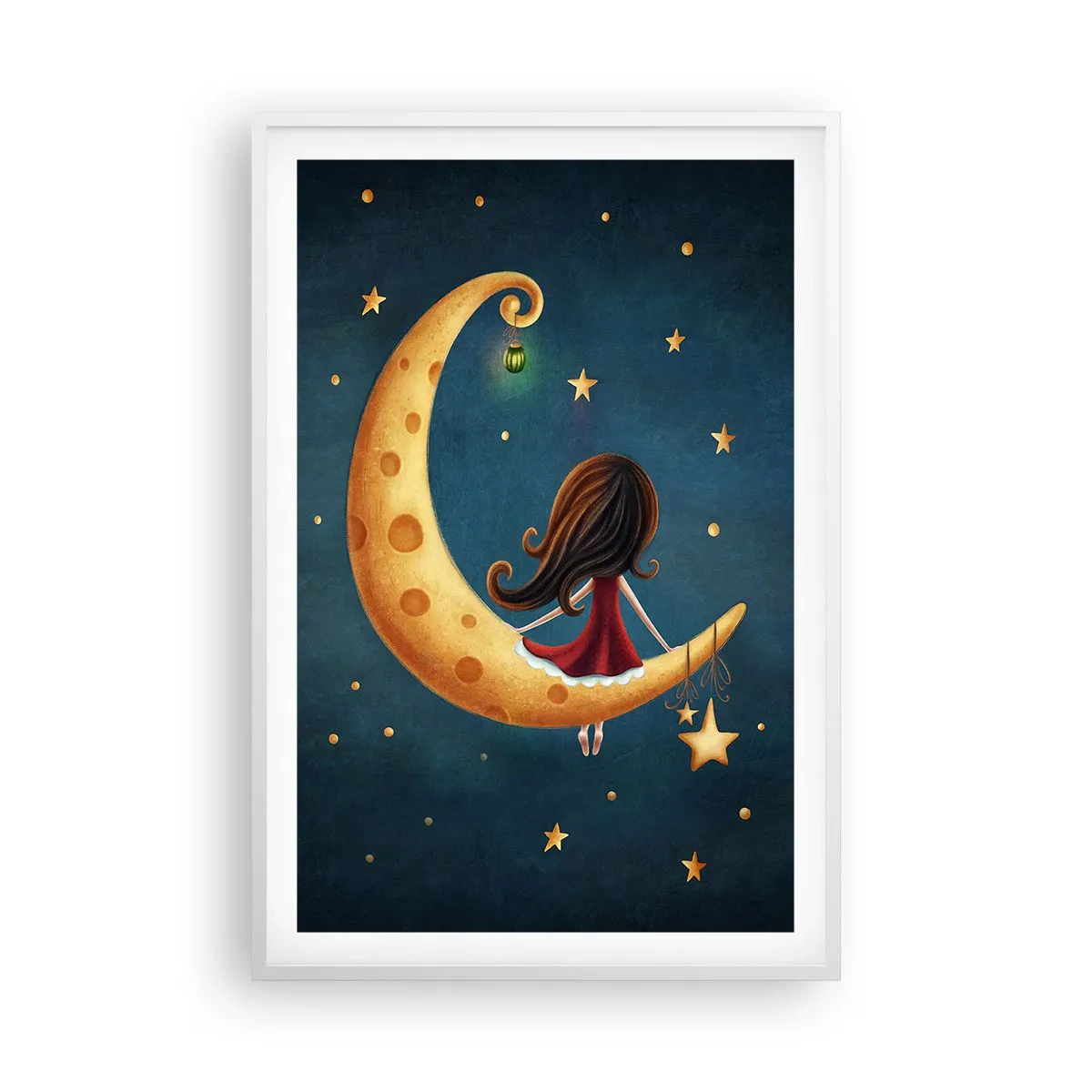 Poster in einem weißen Rahmen - Einmal… - 61x91 cm