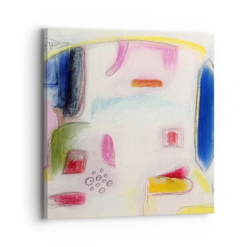 Bild auf Leinwand - Leinwandbild - Eher konvex als konkav oder flach - 30x30 cm