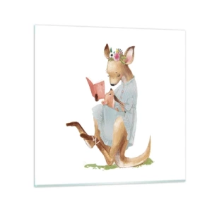 Glasbild - Bild auf glas - Lies mir vor Mama - 30x30 cm