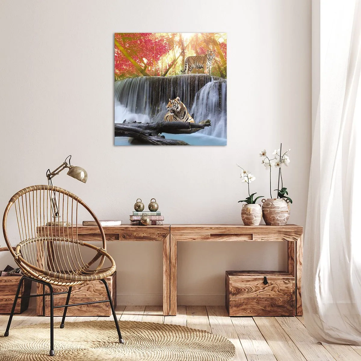 Bild auf Leinwand - Leinwandbild - Surreale Landschaft - 40x40 cm