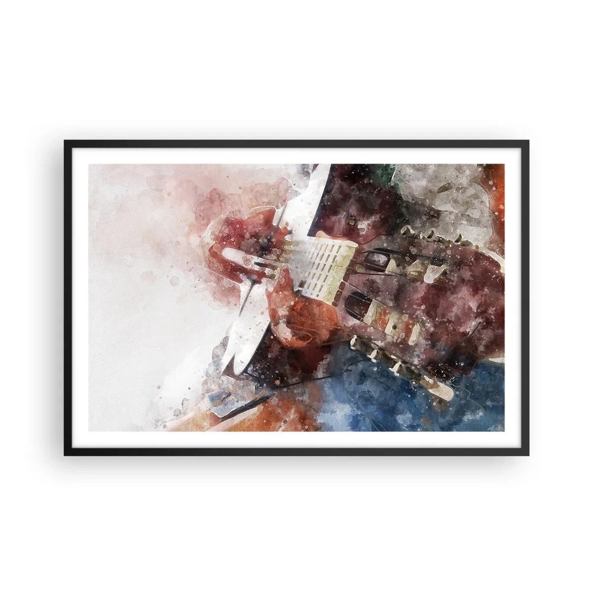 Poster in einem schwarzem Rahmen - Und was halten Sie davon? - 91x61 cm