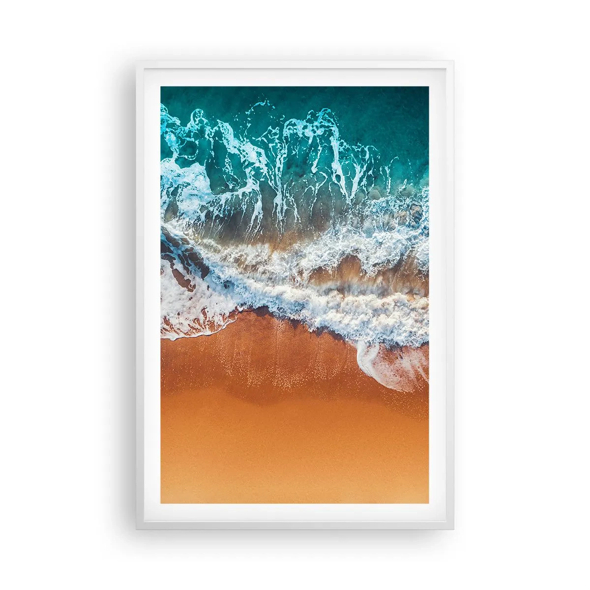 Poster in einem weißen Rahmen - Immer Hand in Hand - 61x91 cm