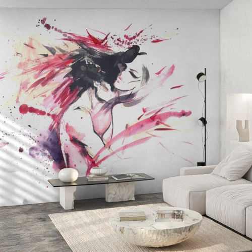 Fototapete Premium Canvas - Eine Liebeserfüllung - Abstraktion, Frau und Mann, Liebe - 400x280 cm