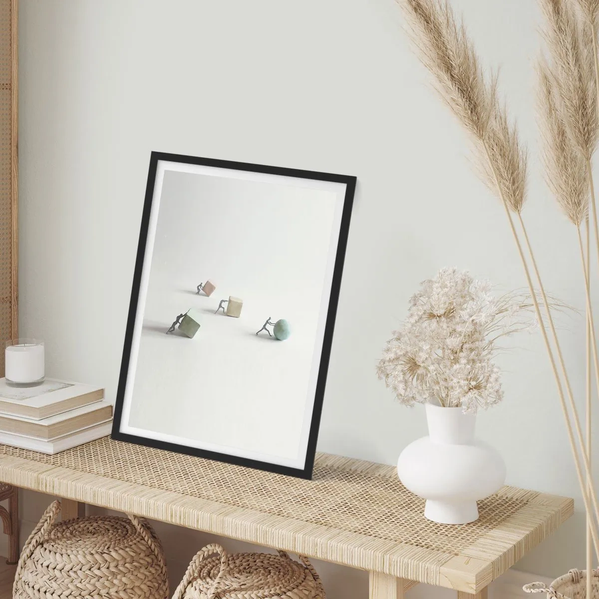 Poster in einem schwarzem Rahmen - Pures Leben - 61x91 cm