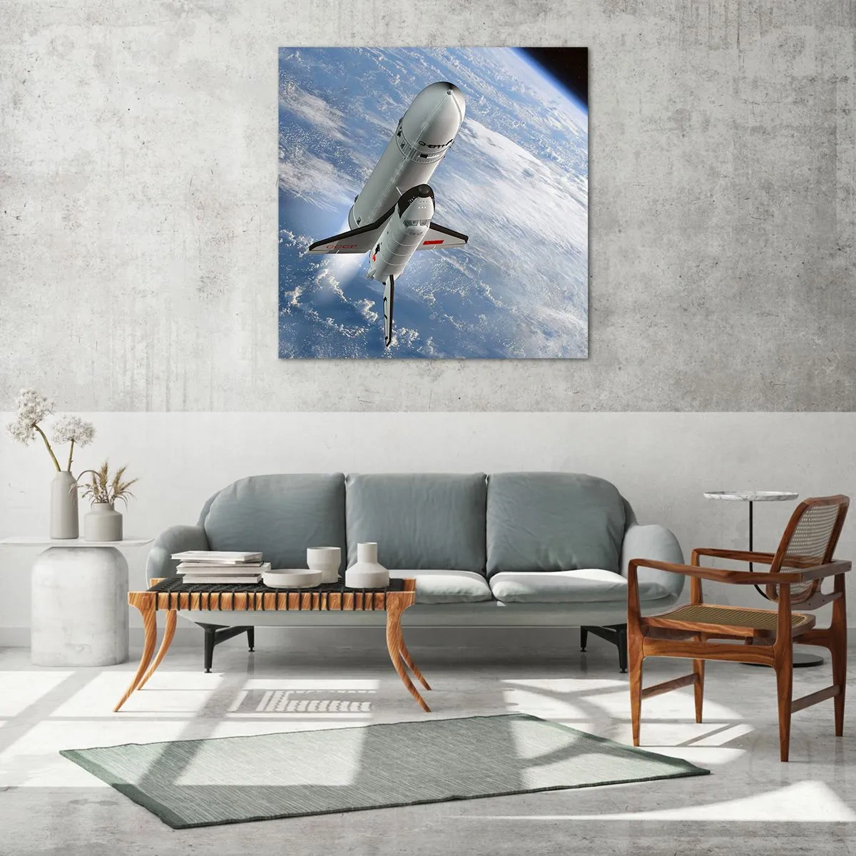 Glasbild - Bild auf glas - Kosmischer Aufstieg - 50x50 cm