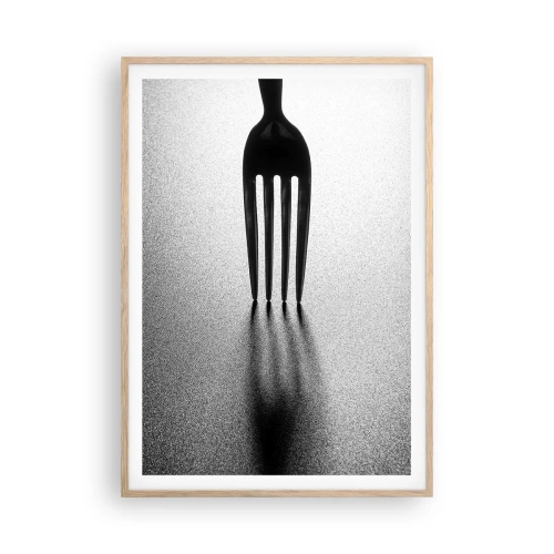 Poster in einem Rahmen aus heller Eiche - Licht und Schatten - 70x100 cm