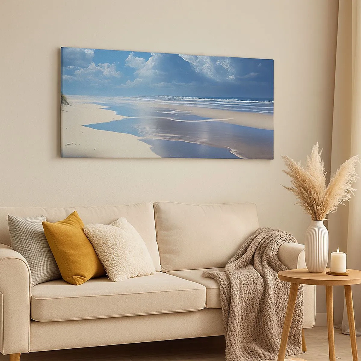 Bild auf Leinwand - Leinwandbild - Paradiesischer Urlaub - 100x40 cm
