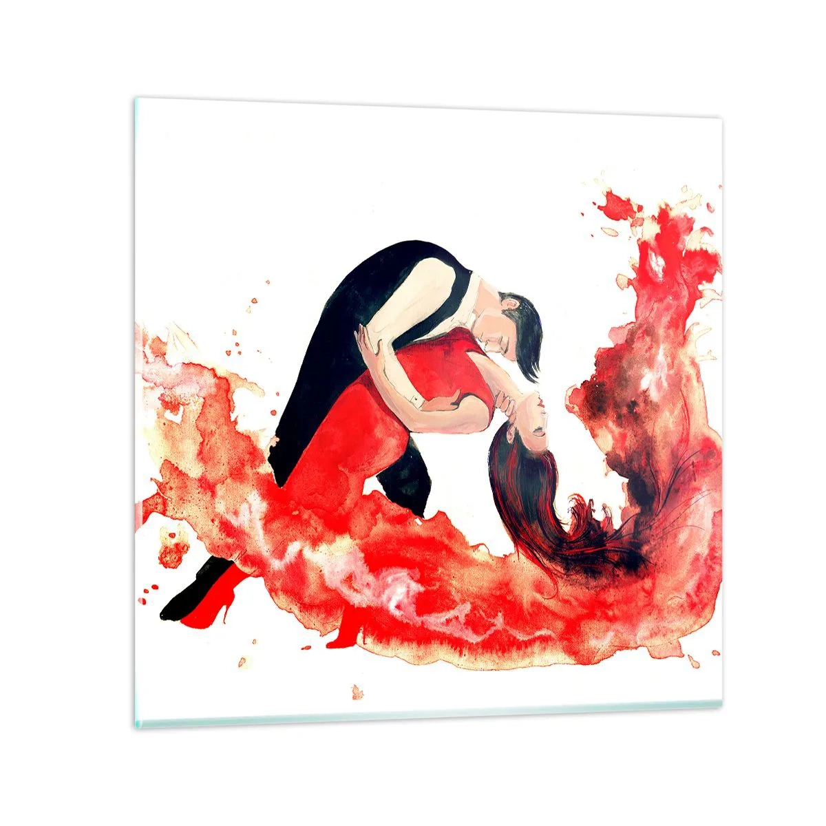Glasbild - Bild auf glas - Tango - eine sinnliche Welle - 30x30 cm