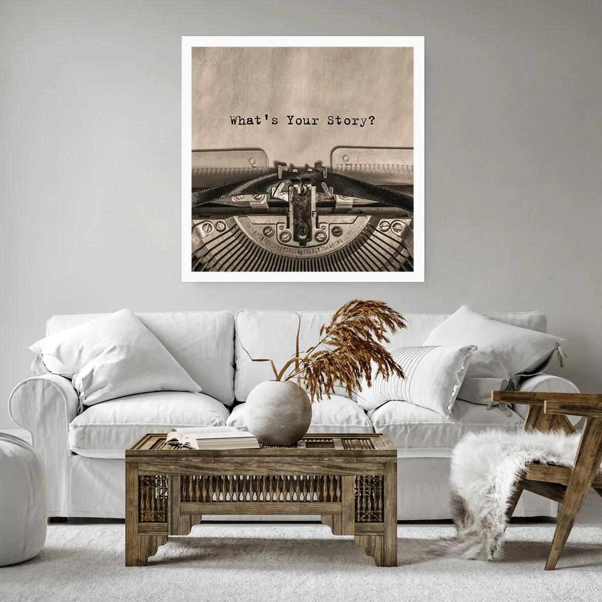 Poster - Erzähl es mir - 60x60 cm