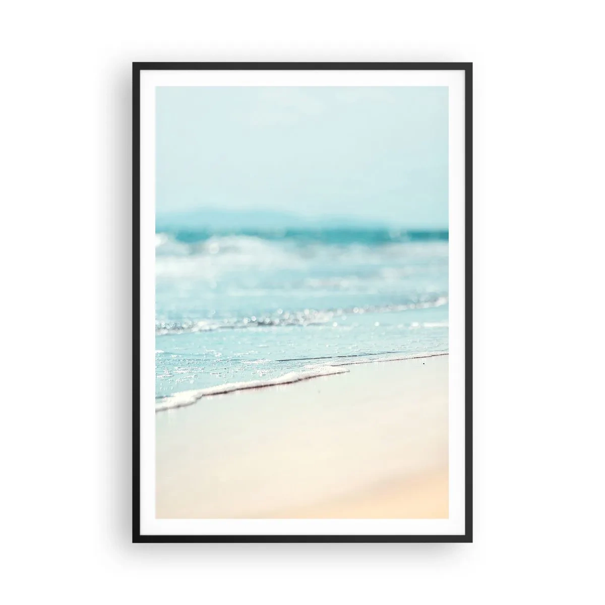 Poster in einem schwarzem Rahmen - Hitze und Lärm - 70x100 cm