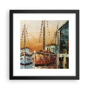 Poster in einem schwarzem Rahmen - Friedliche Rückkehr - 30x30 cm