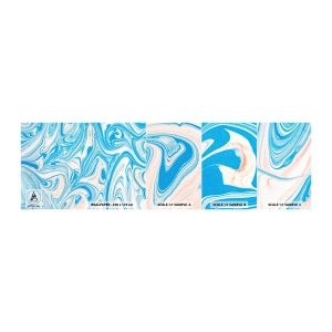 Fototapetenmuster Standard Eco - Sumpf in Türkis - Abstraktion, Stück, Modernes Muster - 100x30 cm