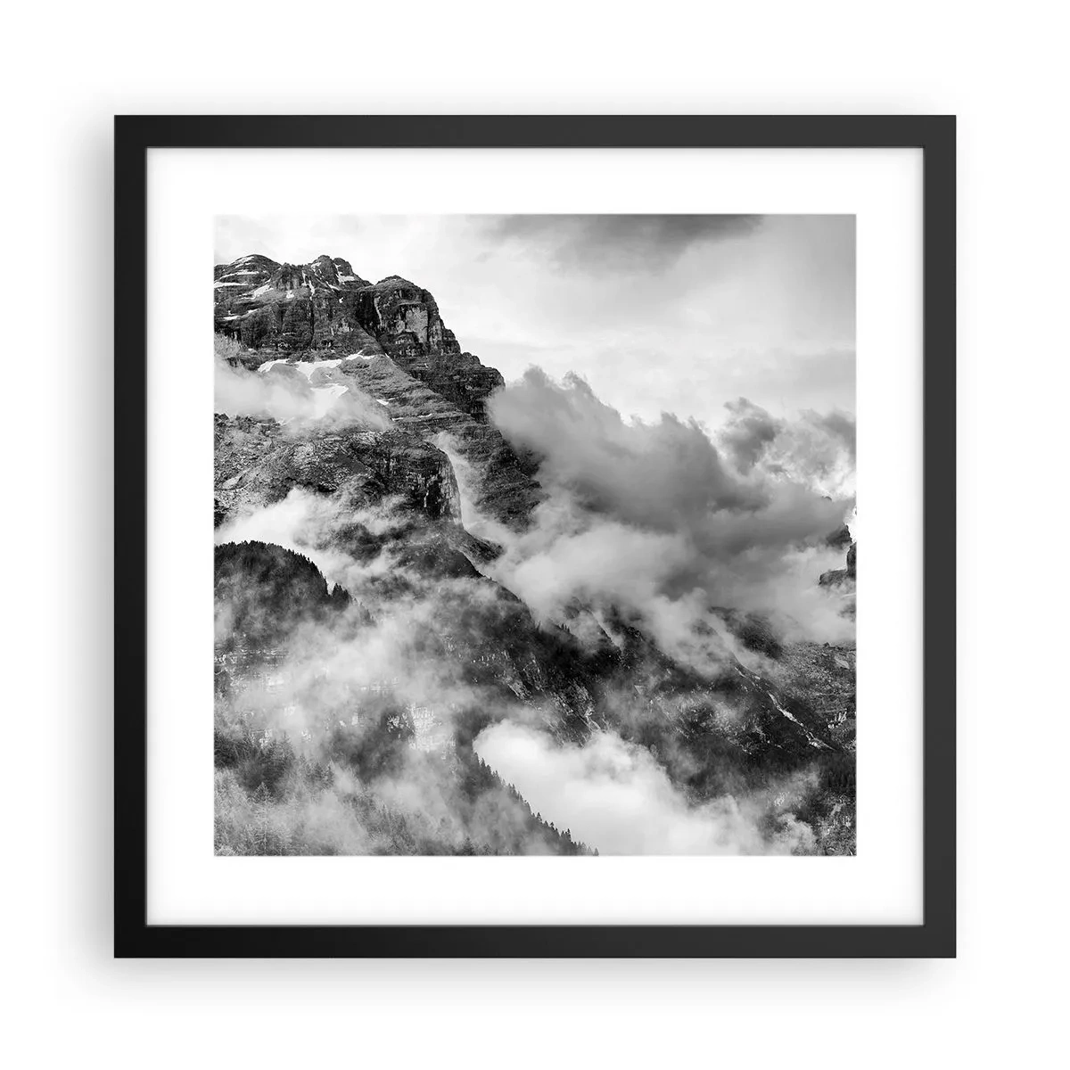 Poster in einem schwarzem Rahmen - Schön und grausam - 40x40 cm