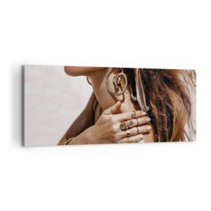 Bild auf Leinwand - Leinwandbild - Königin des wilden Strandes - 100x40 cm