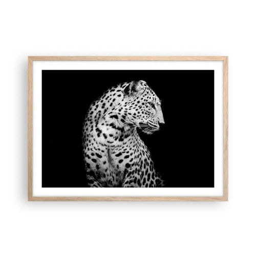 Poster in einem Rahmen aus heller Eiche - Rechtes Profil perfekt! - 70x50 cm