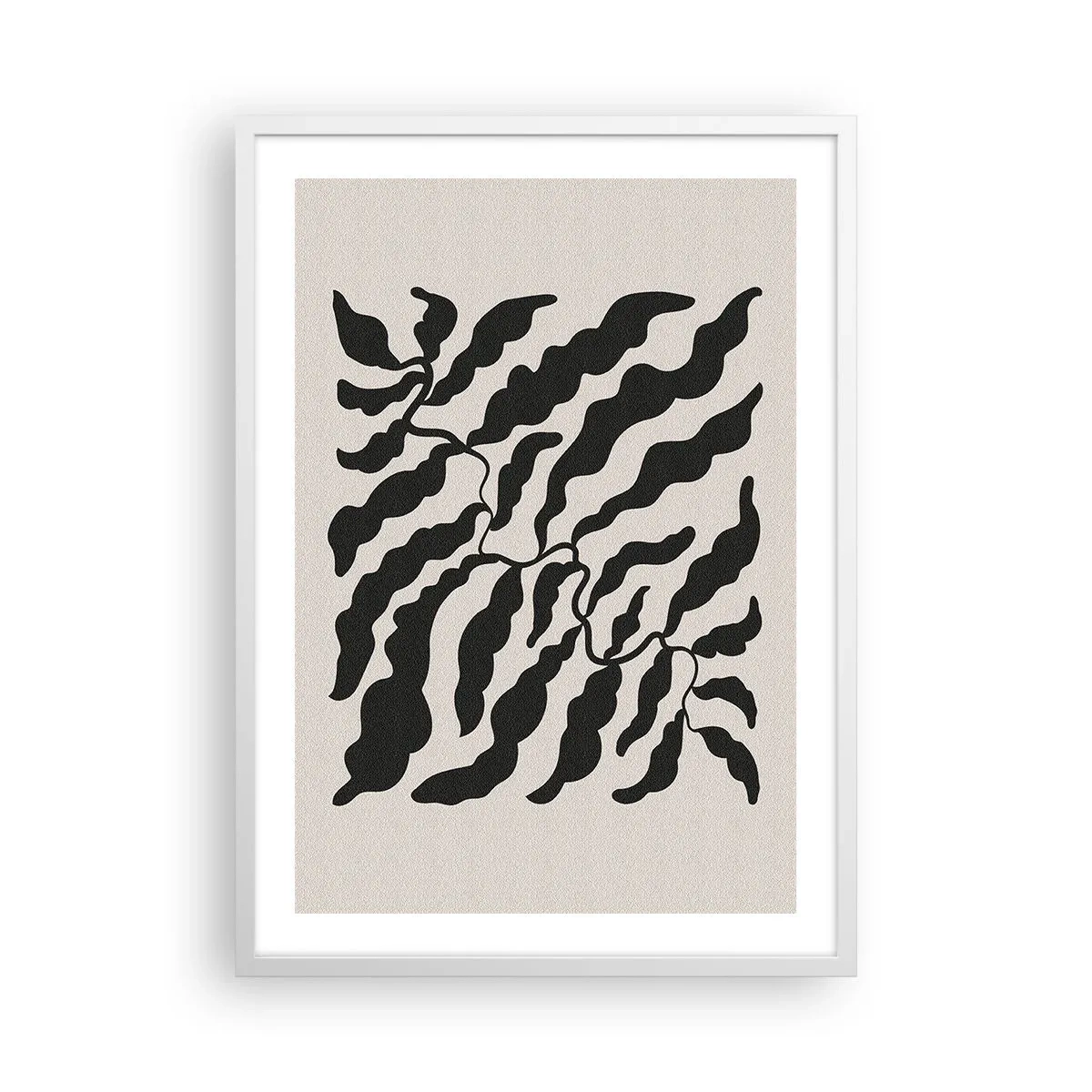 Poster in einem weißen Rahmen - Natur des Quadrats - 50x70 cm