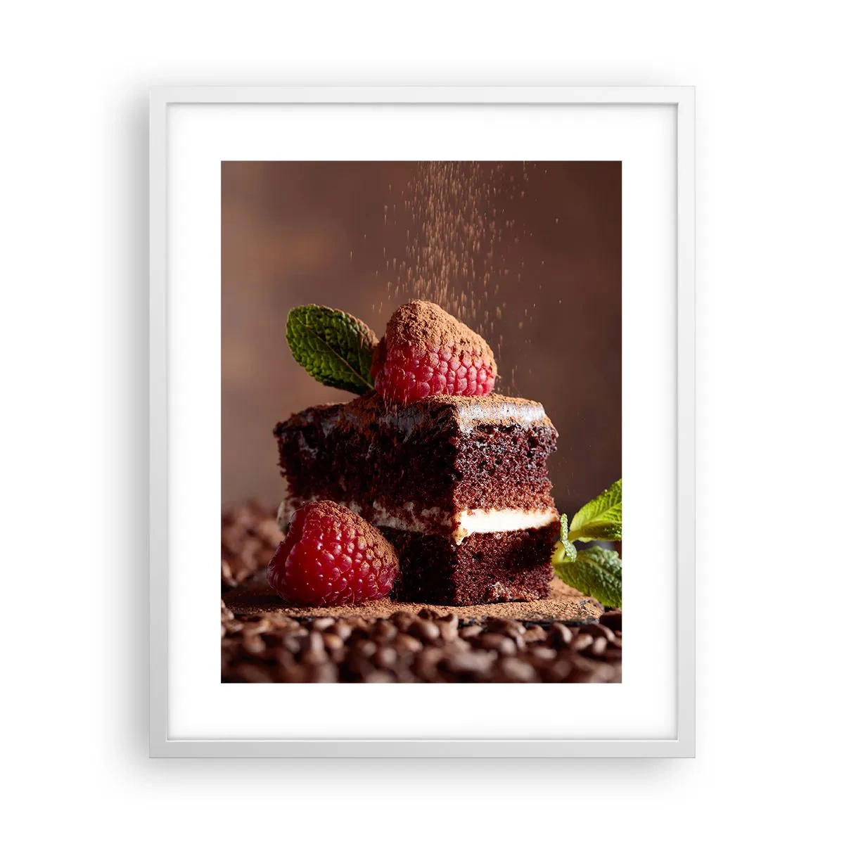 Poster in einem weißen Rahmen - Das Leben ist süß - 40x50 cm