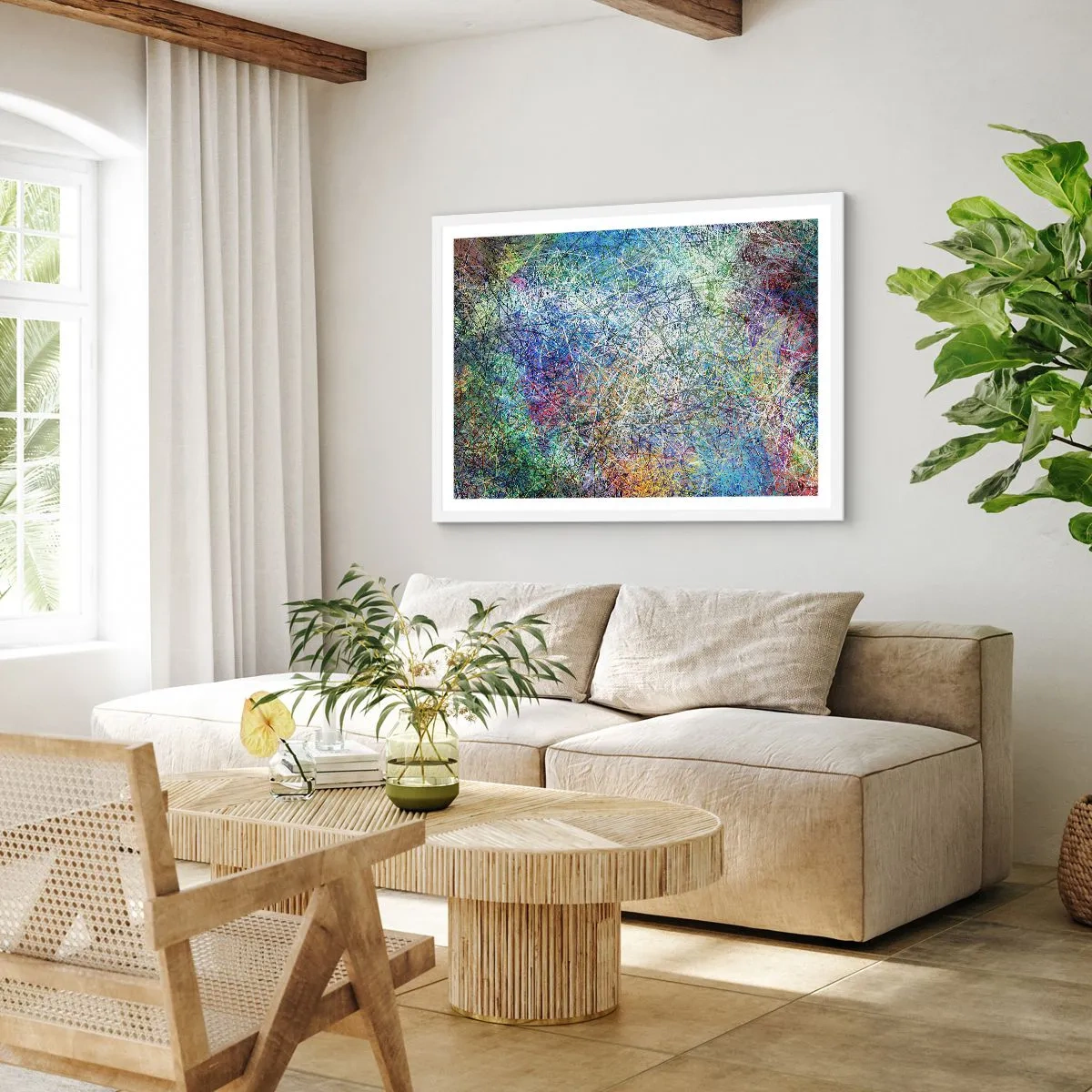 Poster in einem weißen Rahmen - Es ist nicht so einfach - 40x30 cm