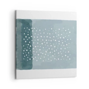 Bild auf Leinwand - Leinwandbild - Auf Blau gewachsen - 60x60 cm