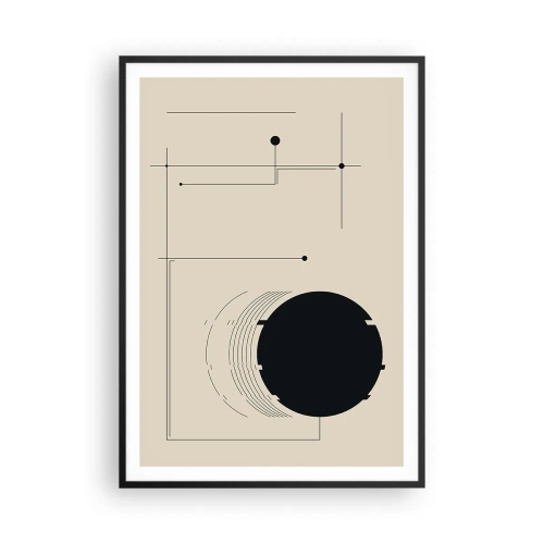 Poster in einem schwarzem Rahmen - Flexible und dynamische Komposition - 70x100 cm