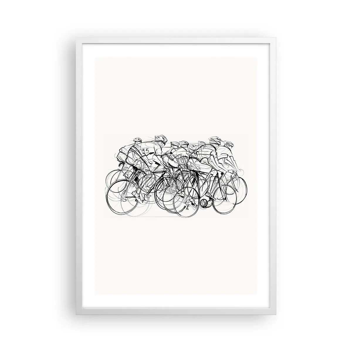 Poster in einem weißen Rahmen - Gemeinsam als Team - 50x70 cm