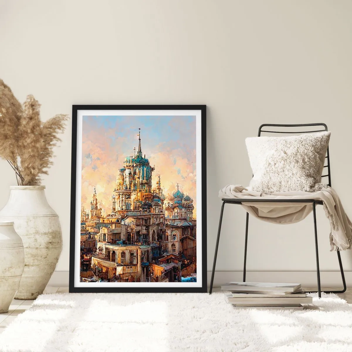 Poster in einem schwarzem Rahmen - Stadt der Städte - 30x40 cm