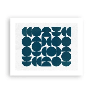 Poster - Kreise und Halbkreise - 50x40 cm