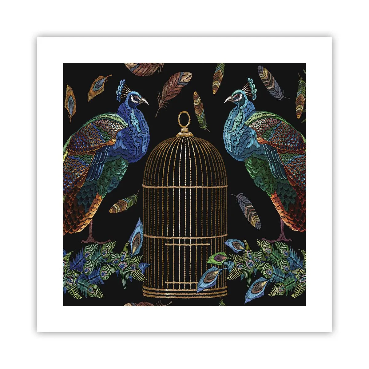 Poster - In königlichen Gewändern - 40x40 cm