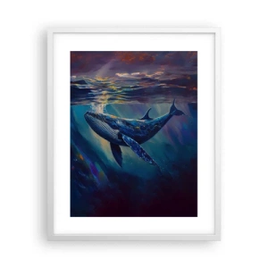 Poster in einem weißen Rahmen - Willkommen in meiner Welt - 40x50 cm