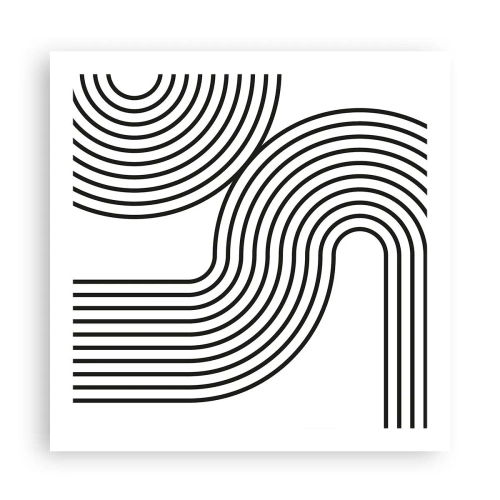 Poster - An der Kurve - 60x60 cm