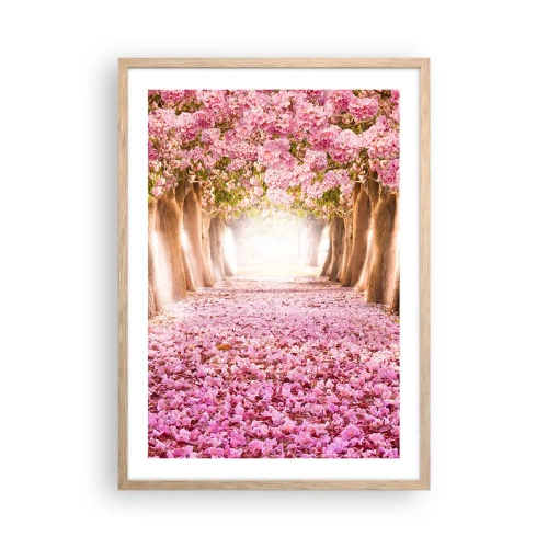 Poster in einem Rahmen aus heller Eiche - Der Weg ins Paradies - 50x70 cm