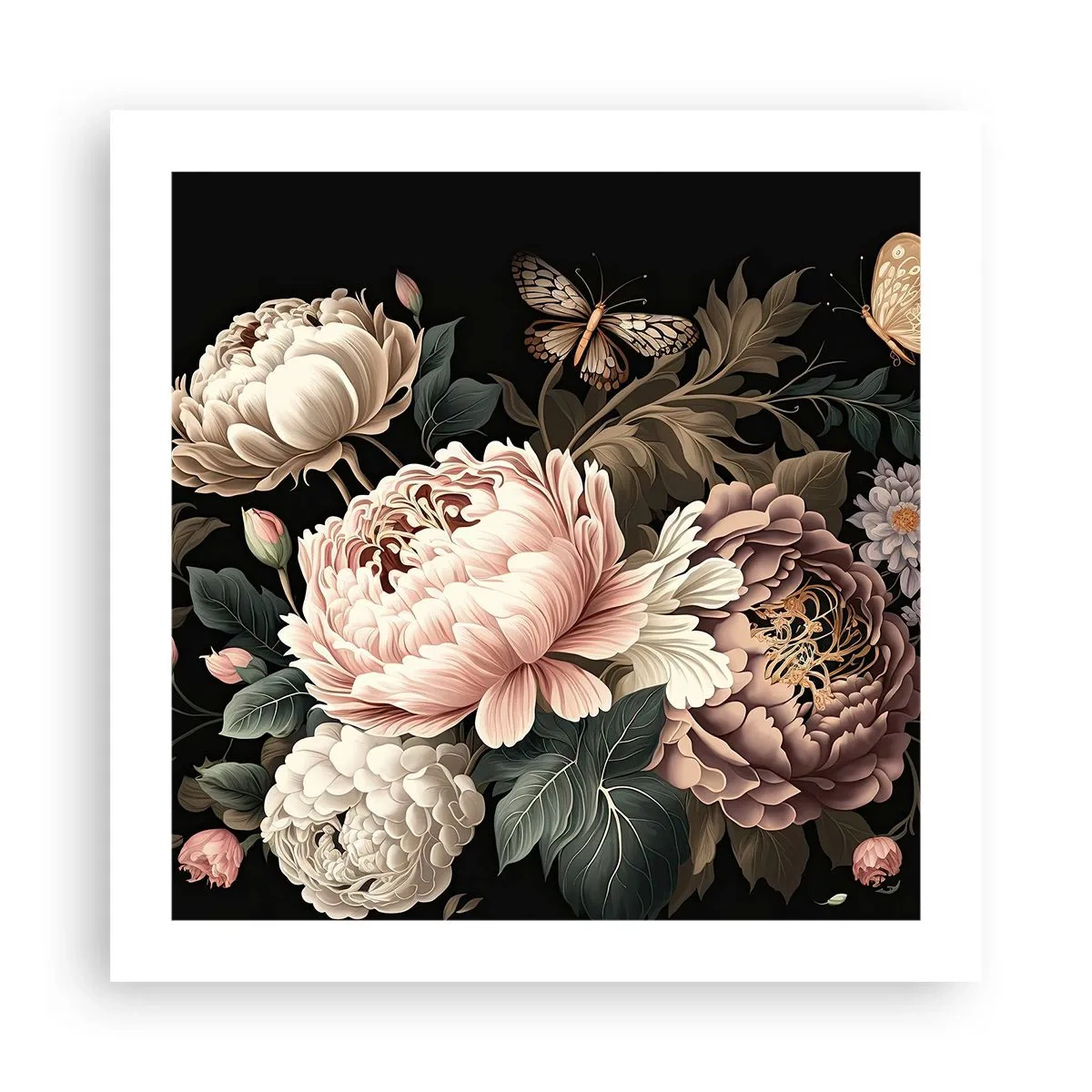 Poster - Im Barockstil - 50x50 cm