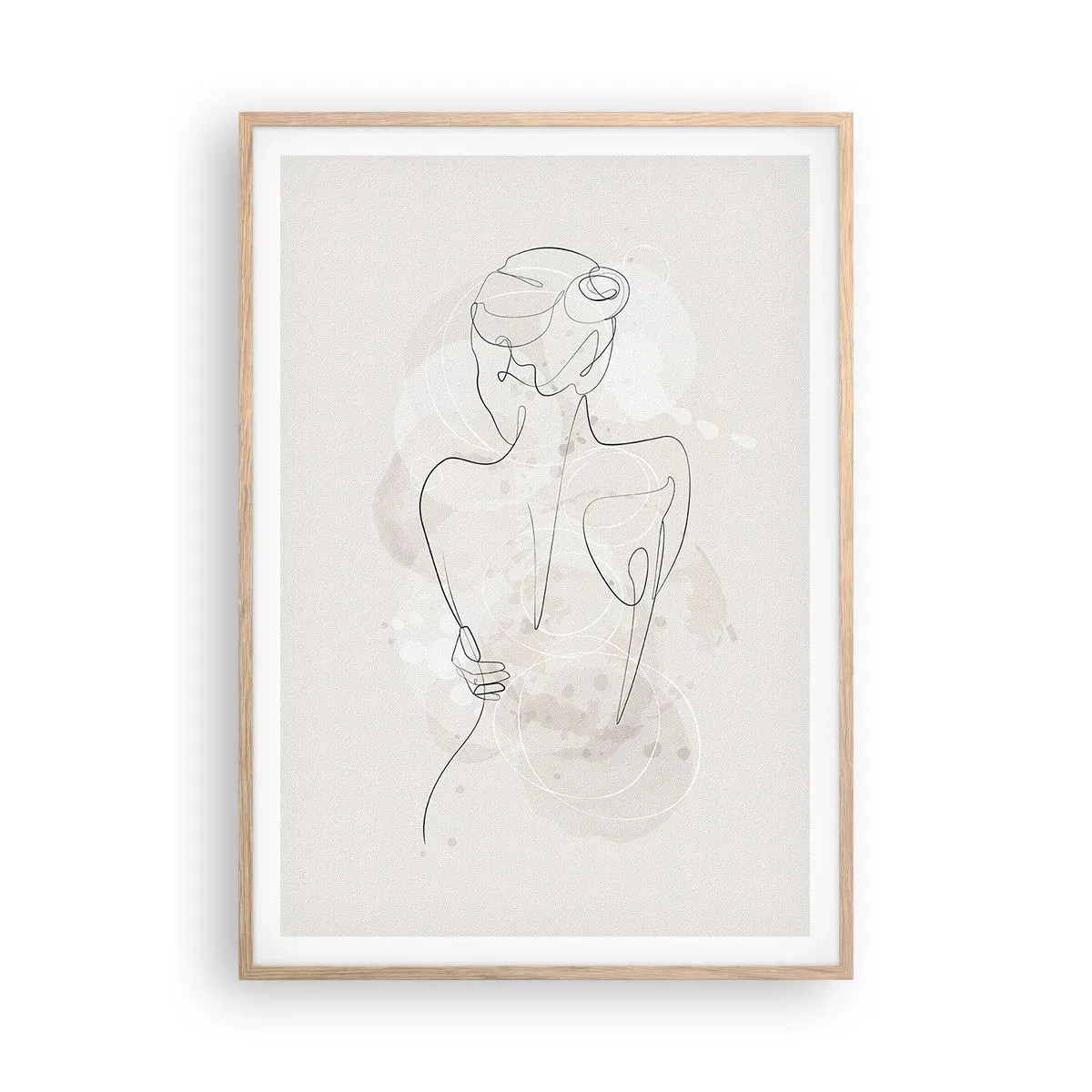 Poster in einem Rahmen aus heller Eiche - Wie ein sensibles Instrument - 70x100 cm