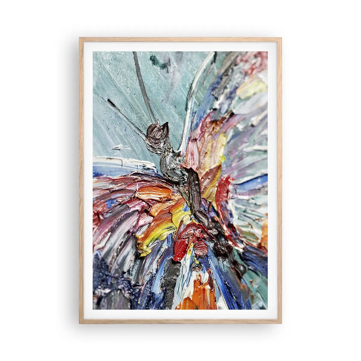 Poster in einem Rahmen aus heller Eiche - Von der Natur gemalt - 70x100 cm