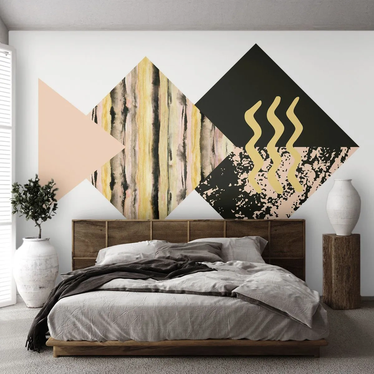 Fototapete Standard Eco - Es ist nicht so einfach - Abstraktion, Stück, Moderne Kunst - 250x175 cm