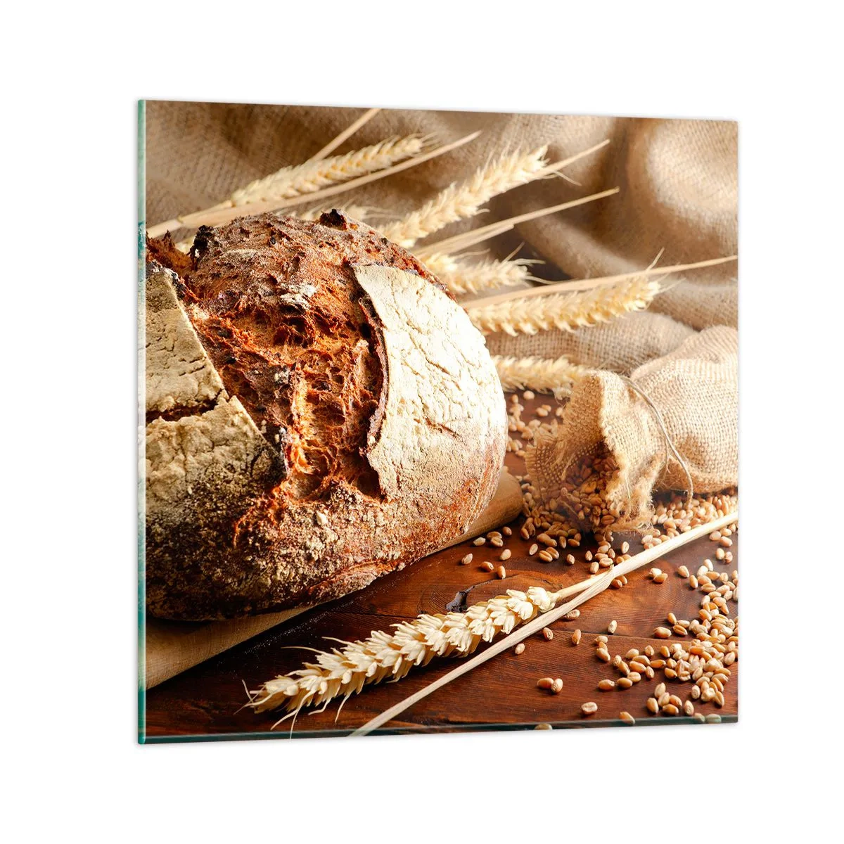 Glasbild - Bild auf glas - Appetitanregend, duftend, knackig - 30x30 cm