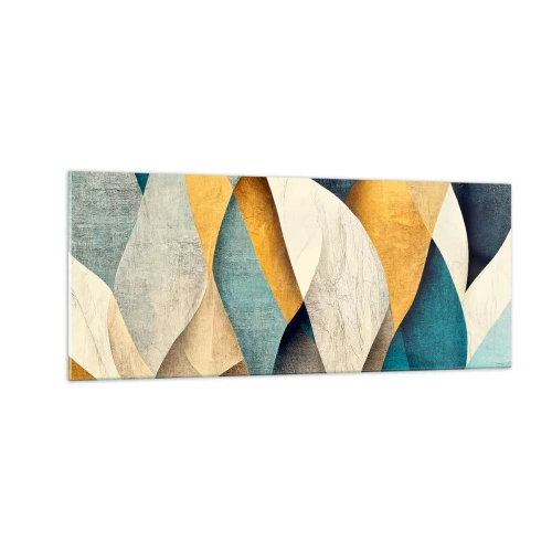 Glasbild - Bild auf glas - Rhythmus und Welle - 100x40 cm