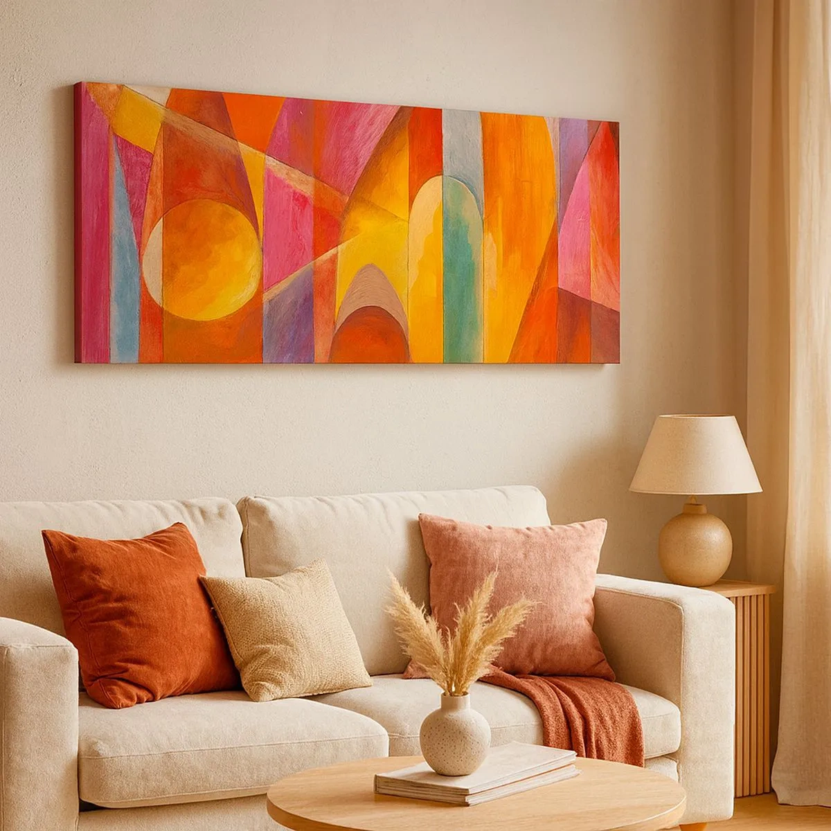 Bild auf Leinwand - Leinwandbild - Kathedrale der Sonne - 100x40 cm
