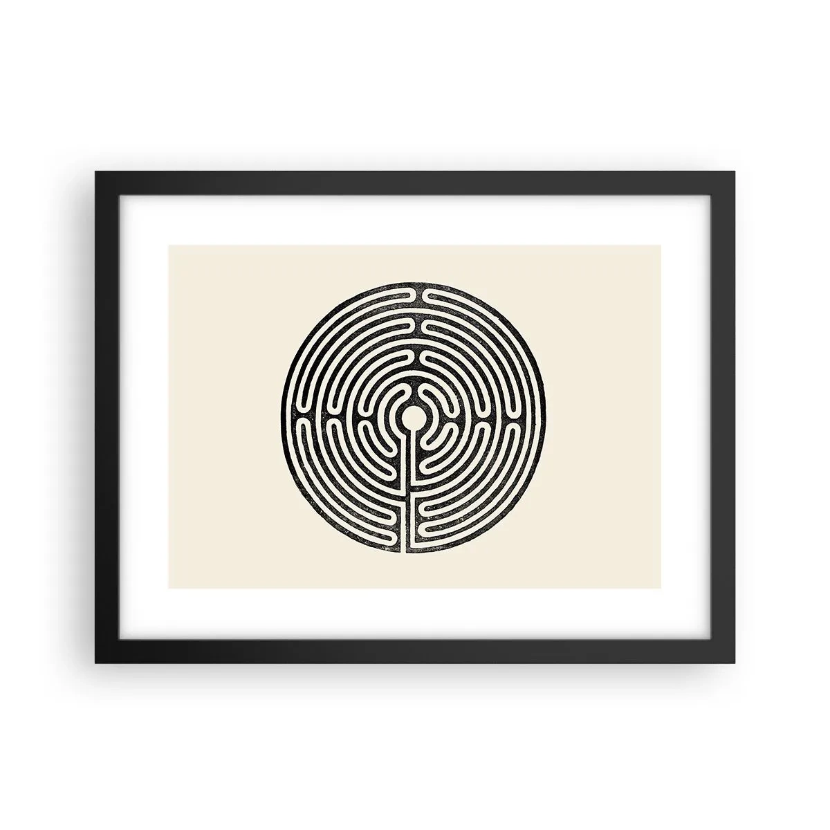 Poster in einem schwarzem Rahmen - Geheimnisvolle Ordnung - 40x30 cm