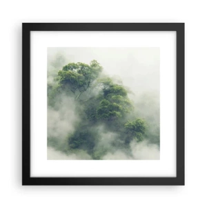 Poster in einem schwarzem Rahmen - In Nebel gehüllt - 30x30 cm