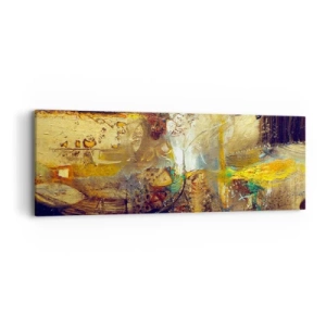Bild auf Leinwand - Leinwandbild - Kalt, wärmer, heiß - 90x30 cm