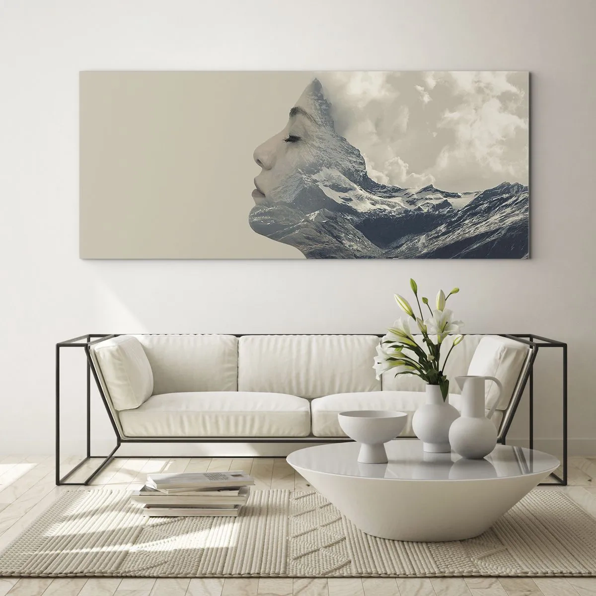 Glasbild - Bild auf glas - Die Schönheit der Elemente der Natur - 90x30 cm