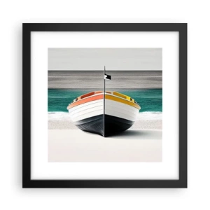 Poster in einem schwarzem Rahmen - An seinem Platz - 30x30 cm